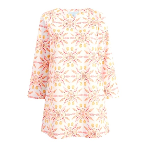 NWT Hill House Home Artemis Dress | A-Line Mini | Orange Shell Mosaic | Size M - Picture 1 of 7